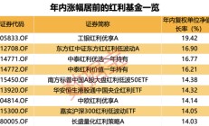 年内累计收益率近20%，红利基金火了！23只红利股获得基金大幅度加仓