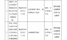 华安保险宁波分公司被罚54万元：因业务数据不真实 虚构保险中介业务等违法违规行为