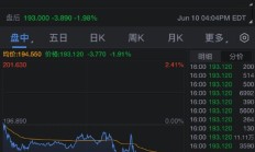 苹果WWDC24开发者大会后 投资者反应平淡 苹果公司收跌1.9%