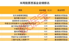 超260只股票型基金本周净值创历史新高