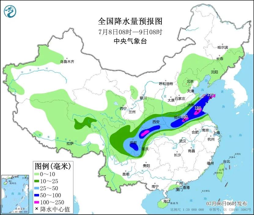 未来三天国内天气预报（7月6日）